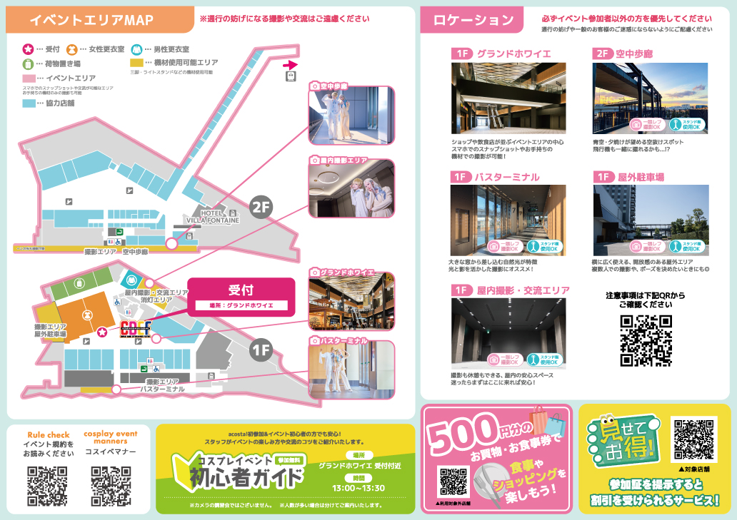 イベントMAP、ロケーション、協力店舗